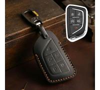 GZNBB Étui de clé de Voiture en Cuir à 5 Boutons, pour Cadillac CT4 CT5 Escalade 2019 2020 2021 2022, Coque de Protection, Accessoires