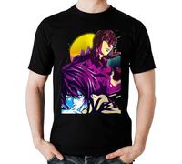 GZNDBFMEP Light Yagami L Kira Ryuk Death Note Show The Last Name Black T-Shirt Black
