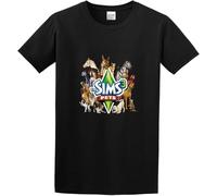 GZNDBFMEP Men's The Sims 3 Pets Cute Short Sleeve T-Shirt