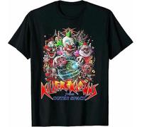 GZNDBFMEP Scary Killer Klowns from Outer Space Alien Clown T-Shirt Trend Black