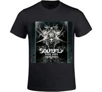 GZNDBFMEP Soulfly Dark Ages Men's O Neck Cotton T Shirt Black Men's Men T-Shirt