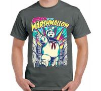 GZNDBFMEP Stay Puff Men's T-Shirt Ghostbusters Attack of The Marshmallow Man Funny Unisex