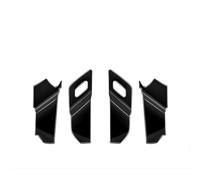 GZOVERSEA Accessoires auto, décoration, cadre de levier de vitesse, interrupteur de lève-vitre, coque de rétroviseur, compatible avec Mazda CX-90 (2024-2025), conduite à gauche(Inner door bowl)