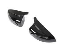 GZOVERSEA Coques de rétroviseurs compatibles avec Audi A3 S3 2014-2020, pièces de rechange aspect fibre de carbone(Black no assist)