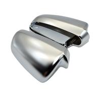 GZOVERSEA Coques de rétroviseurs de rechange compatibles avec Audi A4 B6 B7 A6 C6 S4 (2003-2007), ABS noir brillant(Silver Matte Chrome)