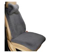 GZOVERSEA Coussin de siège chauffant de voiture, housse d'hiver en peluche imitation fourrure de lapin, protection chaude et moelleuse, accessoires intérieurs de voiture(Green)