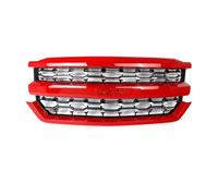 GZOVERSEA Ensemble de calandre supérieure de pare-chocs avant rouge, Compatible avec Silverado 1500 LTZ Style 2016 - 2018, avec grilles de radiateur en maille chromée