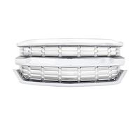 GZOVERSEA Grille d'entrée d'air supérieure de pare-chocs avant chromée Compatible avec Silverado 1500 LS 2016 - 2018, grilles de course à capot modifié