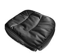 GZOVERSEA Housse de siège Auto d'hiver, Coussin de siège en Cuir Nappa, Tapis de siège Chauds, universels, Coussin Lombaire Confortable(Black Seat Pad)