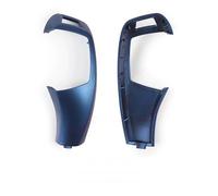 GZOVERSEA Pommeau de levier de vitesses ABS for BMW E70 E71 (2008-2013), compatible avec les modèles à conduite à gauche et à droite. Finition imitation fibre de carbone.(LHD blue)