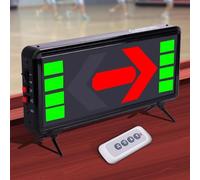 GZPKJ Flèche De Possession De Basket-Ball Électronique À LED, Indicateur De Contrôle De Basket-Ball, Télécommande À Moins De 10 M, Fonction De Notation, pour Les Ligues De Basket-Ball, Les Mêlées