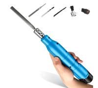 GZPKJ Lime électrique Alternative Oscillante/Mini-meuleuse Droite Portative (Type Stylo), Vitesse Réglable sur 3 Niveaux, Tête De Serrage Rotative à 360°, pour Le Polissage des Métaux