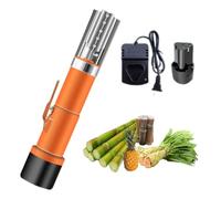 GZPKJ Machine À Gratter La Canne À Sucre Automatique, Éplucheur De Canne À Sucre Électrique, avec Batterie d'une Capacité De 2600 MAh, pour Divers Fruits Et Légumes, Tels Que La Canne À Sucre