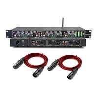 GZPKJ Processeur Audio Anti-Larsen, Suppresseur De Larsen Professionnel, Réglage Indépendant des Hautes Et Basses Fréquences, pour Les Spectacles Et Conférences