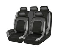gzqfc 5 Seats Housses de Siège pour Audi A1 A3 A4 A5 A6 A7 A8 A4L A6L A8L Q2 Q3 Q5 Q7 Q5L, Imperméable Durable Protection Complète Avant et Arrière pour Voiture,Black-Grey