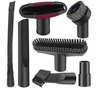 GZqiancang 6 Pièces Embout Aspirateur, Brosse Aspirateur Universel avec 1 Pièces 63cm Suceur Plat Flexible pour Aspirateurs avec un Diamètre Intérieur de 32 mm à 35 mm