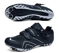 GZQIAWY Cyclisme VTT Chaussures Hommes Sport Route Taquet Route Dirt Bike Vitesse Plat Sneaker Racing Femmes VéLo Montagne SPD VéLo Montagne Noire 42