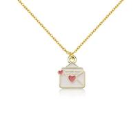 Gzrlyf Collier inspiré de Sabra Carpter Album Music Lover Carpennter Fan Bijoux Emaill I Can't Send, Acier inoxydable, Pas de gemme