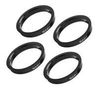 GZRXIOUS 4PCS Bagues Centrage 66.6 à 57.1mm, Anneaux de Centrage Jante Auto Plastique Noir, Réduction Vibrations, Universel Jantes Aluminium Acier, Montage Facile sans Outil, Centrage Précis Durable