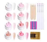 GZSYY Builder Lot de 8 gels à ongles de construction pour ongles en fibre de verre