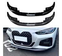 GZWQSBFC Spoiler Avant Voiture Pare Choc Avant Lame Convient pour BMW 4 Series 425i 430i G22 G23 2020+, Pare-Chocs De Voiture Spoiler Séparateur,Bright Black
