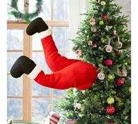 GZWY Décoration de Noël - Jambes de Père Noël - 38 cm - Décoration de Noël - Pieds à suspendre - Décoration de Noël - Pour l'intérieur et l'extérieur