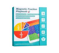 GZWY Livre de démonstration magnétique pour calcul de fraction, jeu éducatif interactif et outil d'activités, livre d'apprentissage pour l'école, la maison, les cours, jeu éducatif (A)