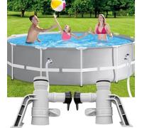 GZWY Lot de 2 supports de tuyau et valve de jet d'air pour piscine hors-sol 637R 12363 - Accessoires de piscine pour Intex C1000 Krystal Clear