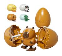 GZWY Œufs surprises d'animaux à remonter - Œuf surprise de Pâques - Mouvement réutilisable - Jouet amusant pour animaux - Tournez l'œuf pour éclore un animal qui marche (B)