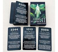 GZXINKE Jeu de cartes Oracle avec numéros d'ange pour débutants, cartes d'affirmation des chiffres d'ange, vous expliquez comment vivre votre vie de la meilleure façon