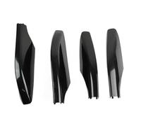GZXXB Couvre-Pieds de Barres de Toit Lot De 4 Coques Protection D'extrémité Rail Barre Toit en Plastique ABS Utilisation Adaptée pour Modèles 2003-2009,Gauche Droite,Noires