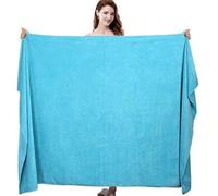 GZXXB Drap de Bain Grande Taille Serviette de Bain Douce et Super absorbante for Adultes, for Hommes Femmes, séchage Rapide, Fabrication spéciale, épaisse Extra Large(Lake Blue,80X180CM)