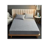GZXXB Protège Matelas Imperméable Housse De Matelas Imperméable Tendance, Drap-Housse Matelassé 140 X 200 Cm, 160, Protège-Matelas Couleur Unie, sans Taie d'oreiller(Gray,180x200x30cm)