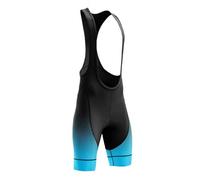 GZXXB Short Cycliste Homme Cuissard de Cyclisme à Bretelles for Homme et Femme, avec Poche zippée Anti-Perte, Short vélo Montagne Professionnel, Noir Bleu(QY1679-15,3XL)