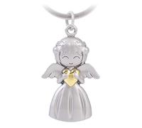 GZXYA 1275Porte-clés ange gardien porte-bonheur avec pendentif en forme d'ange avec cœur pour examens ou voiture, convient comme cadeau pour femme, petite amie, collègues, D 1275 (1275 D Gold)