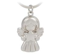 GZXYA Porte-clés Ange Gardien, Pendentif Porte-Bonheur, Ange avec cœurs pour Examens ou Voiture, adapté comme Cadeaux pour Femmes, Petites Amies, collègues. (1414 H Argent)