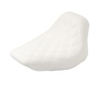 GZYF Coussins de siège avant conducteur en cuir blanc + mousse pour Deluxe EFI FLSTNI 2006-2017, pour Heritage Classic FLSTC 2006 1 pièce