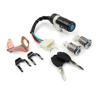 GZYF Ensemble de clés de verrouillage de siège de couvercle de bouchon d'essence de commutateur de moto Pour Scooter cyclomoteur 50cc