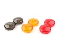 GZYF Protection de lentille de clignotant de moto, accessoires de protection de lentille de clignotant fumé Pour Dyna pour Electra Fat Boy Heritage, Fumée