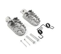 GZYF Repose-pieds larges universels CNC gauche et droite pour moto, ensemble de pédales arrière de course Pour TW200 PW50 PW80 Pit Dirt Bikes Pour CRF 50/70/ 80/100 Pit Dirt Bikes, argent
