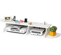 GZYHDC Boîte de rangement pour routeur, étagères flottantes pour composants TV, étagère de rangement pour routeur Wi-Fi, décodeur, étagère murale, support de meuble TV, console de routeur Wi-Fi, unité