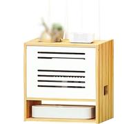 GZYHDC boîte de rangement routeur, 3 couches, boîte de rangement routeur wifi, couvercle pliable, étagère de rangement wifi, étagère de gestion multicouche pour maison, bureau, routeur, rangement