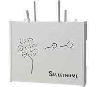 GZYHDC Boîte de rangement routeur, boîte de câble routeur WiFi murale boîte de câble TV boîtier d'écran enfichable plateau plateau modem mural boîte décorative pour bureau et maison (couleur : A