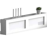 GZYHDC Boîte de Rangement Routeur, Boîte de Rangement de Routeur avec Acrylique Transparent Protection Murale Power Router Clôture, Bois de Pin Support de Stockage WiFi pour Set Haut/Modem/Connecteur