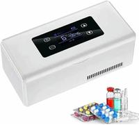 GZYHDC Réfrigérateur à médicaments, boîte de refroidissement à insuline, boîtier de refroidissement à insuline, affichage LED, réfrigérateur à médicaments, plusieurs modes de charge (sans batterie)