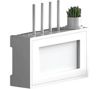GZYHDC Router Boîte de Rangement Routeur Boîte de Rangement avec Couvercle Acrylique Transparent pour Montage Mural, Clôture Routeur Énergie, Étagère de Rangement