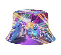 GZYWLKJ Grizzy The Lemmings Chapeau bob pour enfants Sun Trucker Casquette de pêcheur d'extérieur pour filles garçons enfants, Style noir, Taille unique