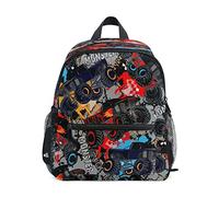 GZYWLKJ Sac à dos pour enfant pour enfants - Sac à dos d'école maternelle, Motif de voiture de camion dessiné à la main, taille unique