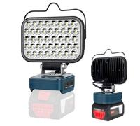 GZYZ Lampe pour Bosch GBA Batterie 18 V 126 W 5800 lm Lampe de travail sans fil Projecteur LED portable avec USB et type C pour camping, garage, réparation automobile