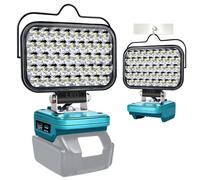 GZYZ Rechargeable LED Light Compatible with Makita 18 Battery, 5400LM Cordless Jobsite Light, Portable Work Light with 2 Lighting Modes for Job Site Spotlights,Garage, Outdoor (No Battery)
